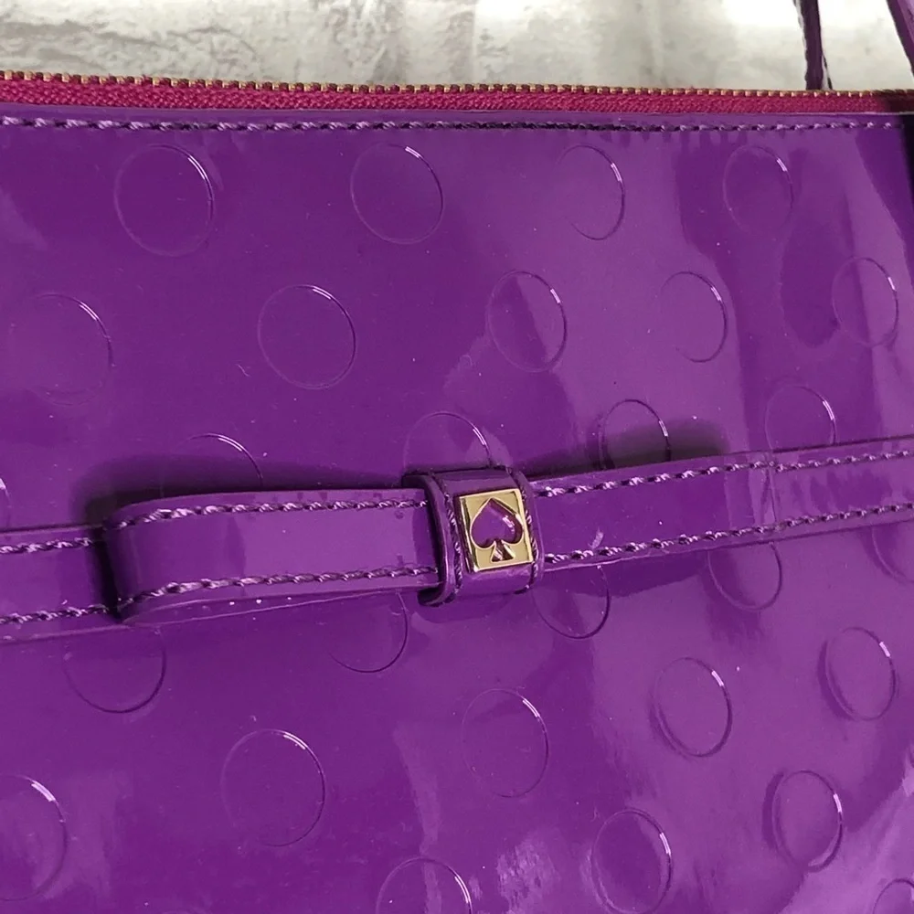 Kate Spade Sophie Camellia Street tote purple